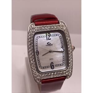 Cenere New York Womens Clear Gems Fashion Quartz Watch New Battery
